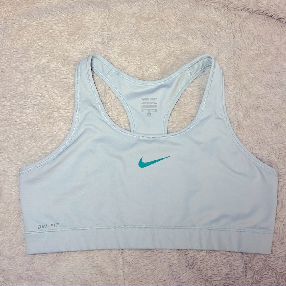 Pastel, Light Turquoise Nike Sports Bra XL